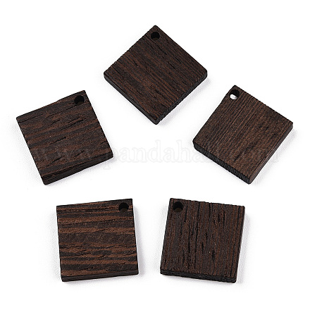 Colgantes de madera de wengué natural WOOD-T023-42-1