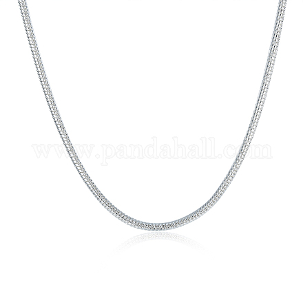 Messing Schlangenkette Halsketten NJEW-BB31280-16-1