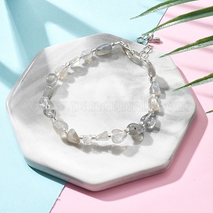 Браслеты из натурального лабрадорита для женщин BJEW-H623-01S-06-1