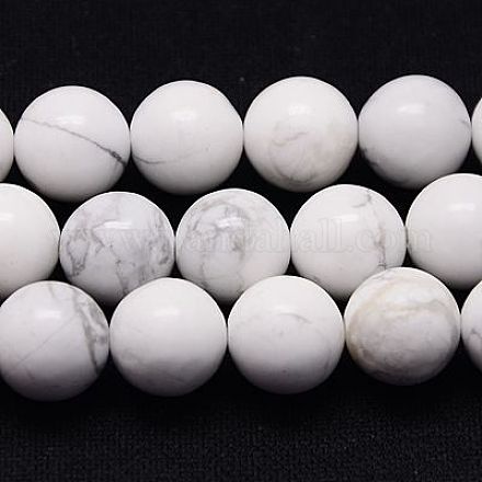 Chapelets de perles en howlite naturelle TURQ-G090-6mm-1