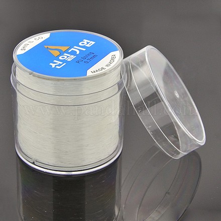 韓国製弾性水晶の線  ストレッチブレスレットストリング  ボックス付き  ジュエリー作りのための  透明  0.7mm  約164.04ヤード（150m）/ロール CT-J001-0.7mm-1