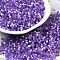 Glass Bugle Beads, Imitation Cat Eye, Cylinder, Dark Violet, 2x1.5mm, Hole: 1.2mm, about 125000pcs/pound