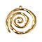304 Stainless Steel Pendants, Vortex Charm, Golden, 42x41x2mm, Hole: 2.5mm