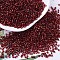 MIYUKI Delica Beads, Cylinder, Japanese Seed Beads, 11/0, (DB0603) Dyed Silver Lined Brick Red, 1.3x1.6mm, Hole: 0.8mm, about 20000pcs/bag, 100g/bag