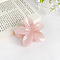 Candy Color Flower Plastic Claw Hair Clips, Hair Accessories for Women & Girls, Pink, 80x70mm