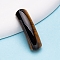 Natural Tiger Eye Curved Rectangle Links, Bridge Connector Charms, 35mm