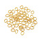 304 Stainless Steel Open Jump Rings, Oval, Real 18K Gold Plated, 4x3x0.5mm, Inner Diameter: 2.5x2mm