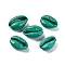 Baking Painted Cowrie Shell Beads, No Hole/Undrilled, Dark Cyan, 14.5~22x9~15.5x6~9.5mm