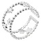 Minimalist Stainless Steel Star Open Cuff Ring for Women Men, Golden, Stainless Steel Color