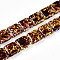 Synthetic Turquoise Beads Strands, Spray Painted, Square, Saddle Brown, 20x20x6.5mm, Hole: 1mm, about 20pcs/strand, 15.63''(39.7cm)