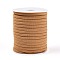 Soft Nylon Braided Cord, Elastic Piping Cord Trim, Sandy Brown, 5x3mm, about 21.87 yards(20m)/roll