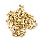 Brass Beads, Bamboo, Real 18K Gold Plated, 7.5x4mm, Hole: 1.6~1.8mm
