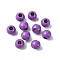 Spray Painted 202 Stainless Steel Beads, Round, Dark Orchid, 8x7mm, Hole: 2.5mm