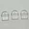 Plastic Mobile Dustproof Plugs, Clear, 11x11x4mm