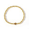 SHEIN Women's Shell Bead Copper Chain Bracelet Elegant Minimalist Party Jewelry