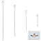 Beebeecraft 4Pcs 4 Sizes Rhodium Plated 925 Sterling Silver Box Chain Extender for Choker Anklet Necklaces DIY Jewelry Crafts Making