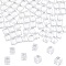 Plastic Beads, No Hole, Square, Clear, 8.5x8.5x8.5mm, 400pcs