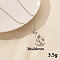 Stainless Steel Teardrop Pendant Necklaces, Cable Chain Necklaces, Real 18K Gold Plated