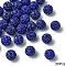 30Pcs Pave Disco Ball Beads, Polymer Clay Rhinestone Beads, Round, Sapphire, 10mm, Hole: 1.5mm, 30pcs/set