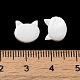 天然淡水シェルビーズ  猫の頭の形  ホワイト  9x10x3mm  穴：0.8mm SHEL-H003-04-3