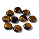 Натуральные плоские круглые пальмовые камни из тигрового глаза G-M416-10E-1