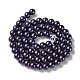 Umweltfreundliche runde Perlenstränge aus gefärbtem Glasperlen HY-A008-6mm-RB099-2
