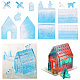 OLYCRAFT 3PCS 3D Christmas House Silicone Mold DIY-OC0001-22-5
