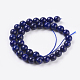 Chapelets de perles en lapis-lazuli naturel X-G-G087-6mm-2