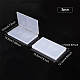 SUPERFINDINGS 3 Pack Clear Plastic Beads Storage Containers Boxes with Lids 19.8x12.3x1.7cm Small Rectangle Plastic Organizer Storage Cases for Beads Cards Cotton Swab Ornaments Craft CON-WH0073-75-2