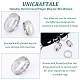 UNICRAFTALE 8pcs Stainless Steel Grooved Finger Ring 8 Size Blank Core Ring Hypoallergenic Ring DIY Blank Rings Crafting Finger Rings for Inlay Ring Jewelry Wedding Band Making 15.9~23mm RJEW-DC0001-11-4