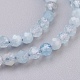 Chapelets de perles en aigue-marine naturelle G-F568-140-2mm-3