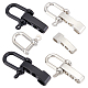 SUNNYCLUE 1 Box 8 Sets Adjustable Alloy Screw Pin Shackle Metal Bow Shackle Adjustable D-Shaped Buckle with Survival Bracelet Clasps for DIY Umbrella Rope Bracelet Accessories PALLOY-SC0003-12-1