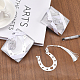 CHGCRAFT 20Pcs 8Inch Horseshoe Pattern Bookmarks with White Tassel Stainless Steel Bookmarks Reading Accessories for Friend Teachers Student Bookworm Gift Decorations Sounvenirs OFST-WH0002-12P-02-6