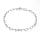 Bracelets et colliers en chaîne avec trombone en aluminium SJEW-JS01093-6