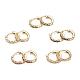 Sparkling Cubic Zirconia Hoop Earrings for Girl Women EJEW-H126-28G-1