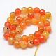 Natural Agate Round Beads Strand G-L084-10mm-12-3