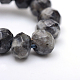 Fili di perle di diaspro / kiwi naturali di dondolo tinto rondelle sfaccettate G-R343-6x8-20-4
