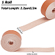 GORGECRAFT 25mm x 2m Leather Strips Imitation Leather Strap 1.2mm Thick Flat Leather Cord Lychee Grain Threads Rope for DIY Crafts Guitar Belt Bracelet Jewelry Making Tooling Workshop DIY-WH0502-86B-03-2