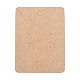 Blank Kraft Paper Jewlery Display Cards CDIS-G005-11-1