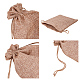 BENECREAT 25PCS Burlap Bags with Drawstring Gift Bags Jewelry Pouch for Wedding Party Treat and DIY Craft - 7 x 5 Inch ABAG-BC0001-07B-18x13-3