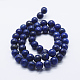 Chapelets de perles en lapis-lazuli naturel G-P348-01-3mm-2
