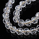 Transparent Crackle Glass Beads Strands GLAA-N051-02-3