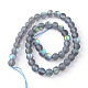 Synthetic Moonstone Beads Strands X-G-R375-6mm-A03-2