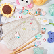 NBEADS 30 Pcs 6 Colors Knitting Crochet Stitch Markers with 8 Pcs Bubble Tea Knitting Needle Stopper DIY-NB0009-50-4