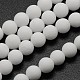 Natürliche weiße Jade perlen Stränge G-D695-10mm-1
