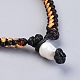 Bracelets en corde tressée de polyester ciré BJEW-JB04342-4