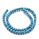 Kunsttürkisfarbenen Perlen Stränge Z0NDC013-1-2
