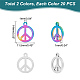 UNICRAFTALE 40Pcs 2 Colors Peace Sign Pendants 201 Stainless Steel Peace Charms Metal Peace Pendant Necklace Earring Peace Symbol Charms for Necklace Jewelry Making STAS-UN0042-90-3