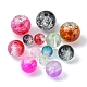 1880pcs 24 perles de verre craquelées transparentes de style CCG-YW0001-16-3