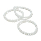 Opalite Beaded Stretch Bracelets BJEW-D446-B-07-4